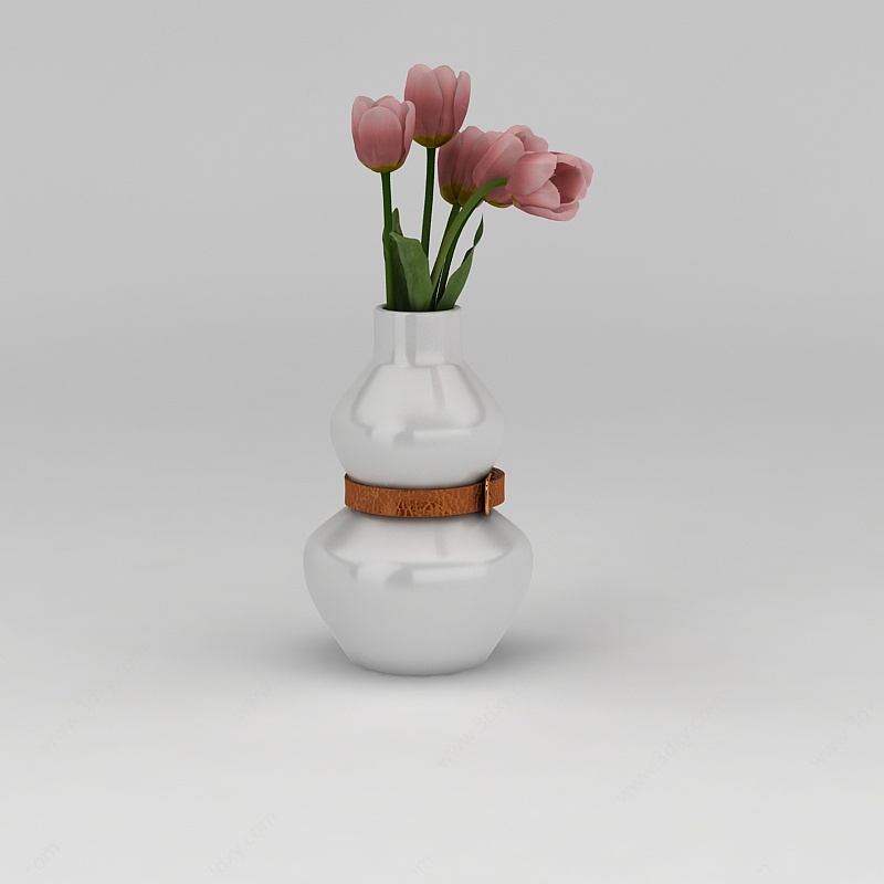 现代陶瓷花瓶3D模型