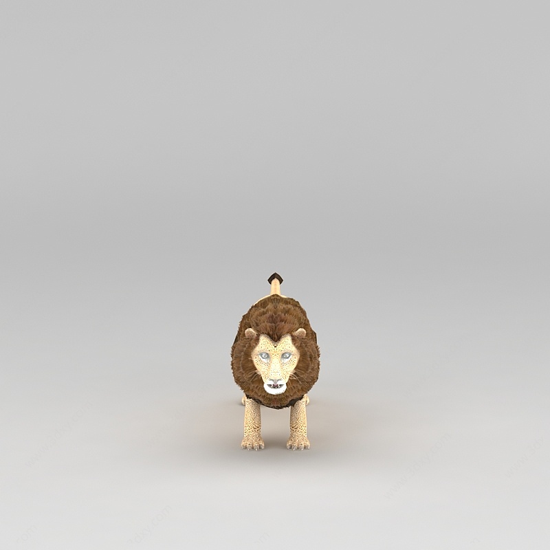 龙子谷游戏动漫角色狮子3D模型