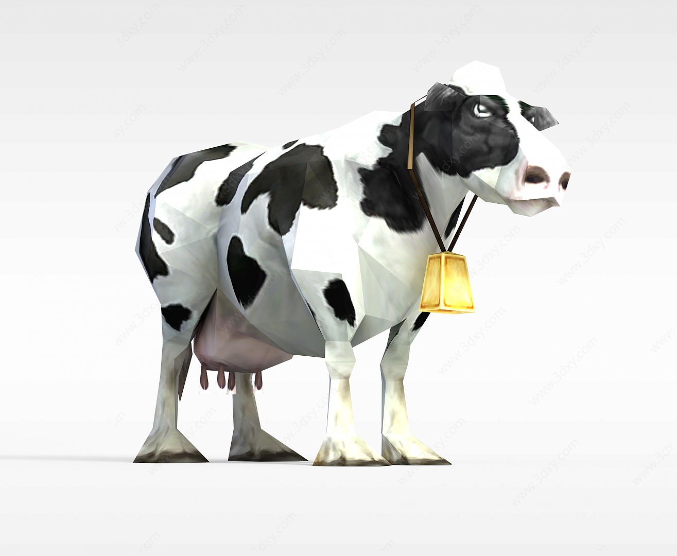 龙子谷游戏动漫角色奶牛3D模型