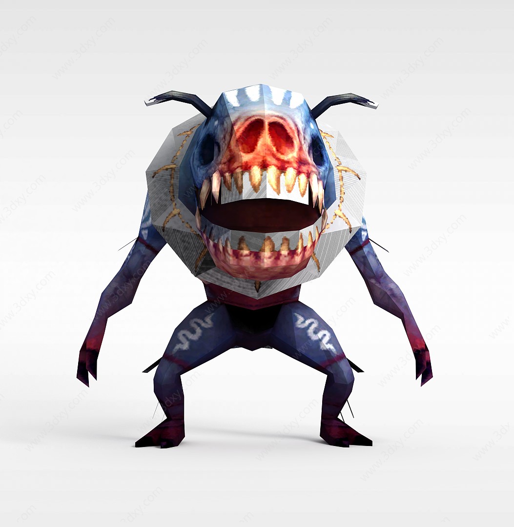 龙子谷游戏动漫角色怪物3D模型