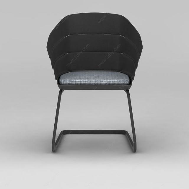 现代灰色椅子3D模型