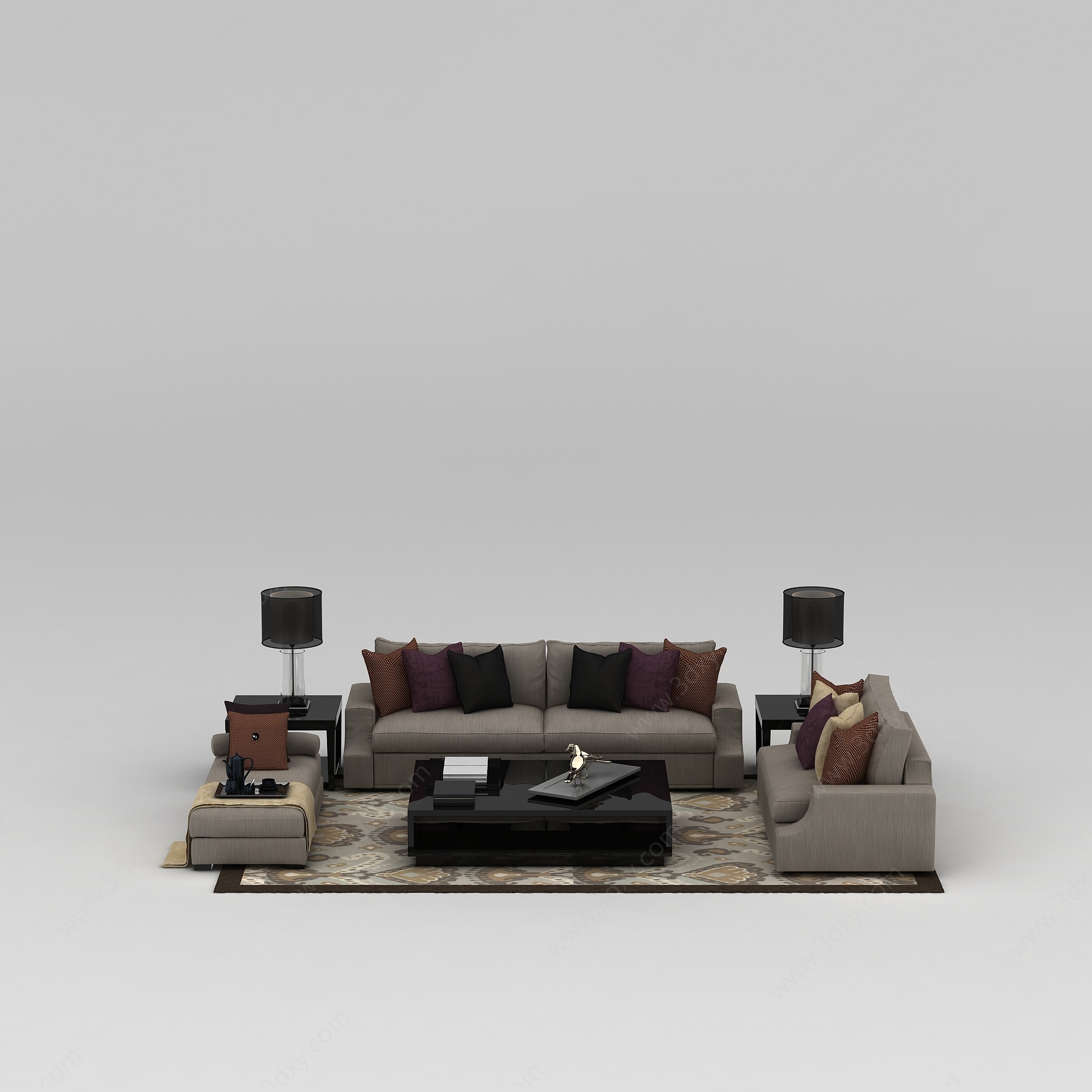 组合沙发3D模型
