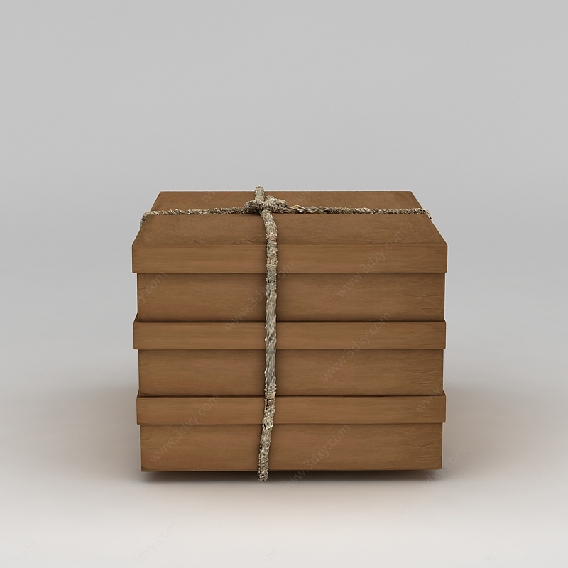生活用品纸盒子3D模型