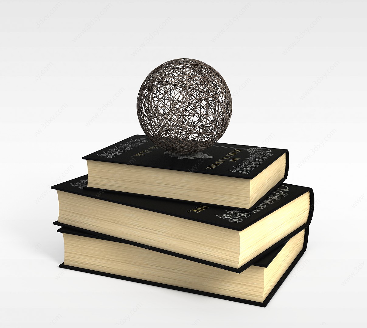 经典英文书3D模型