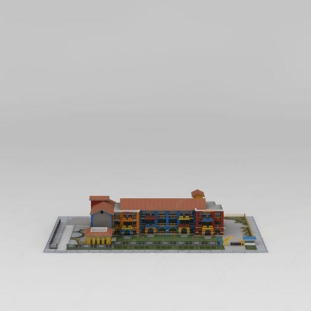 幼儿园建筑楼3D模型