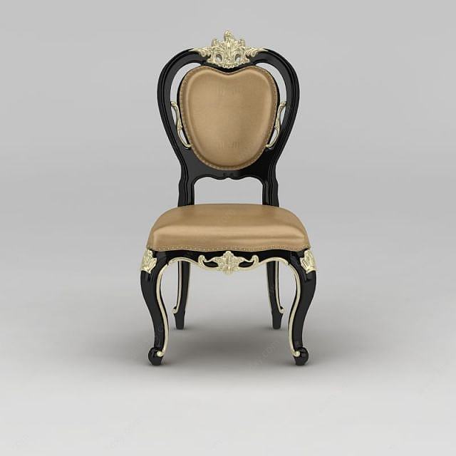现代欧式餐椅3D模型