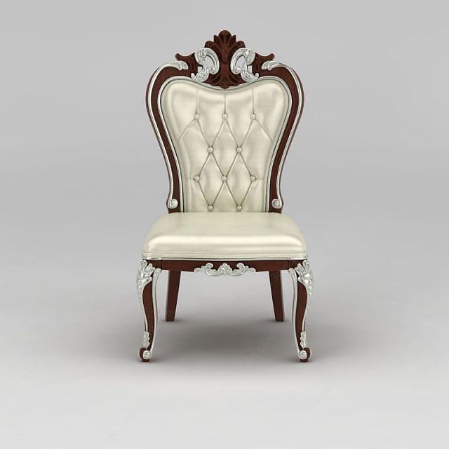 现代欧式雕花座椅3D模型