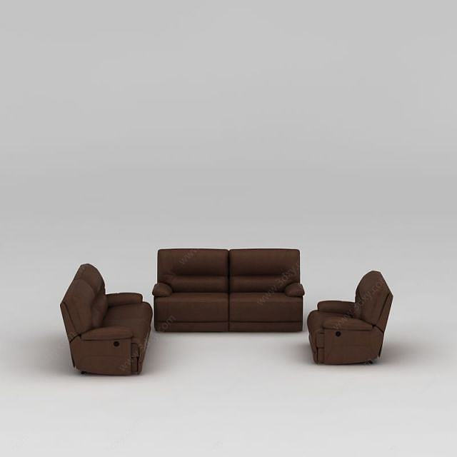 现代客厅布艺沙发3D模型