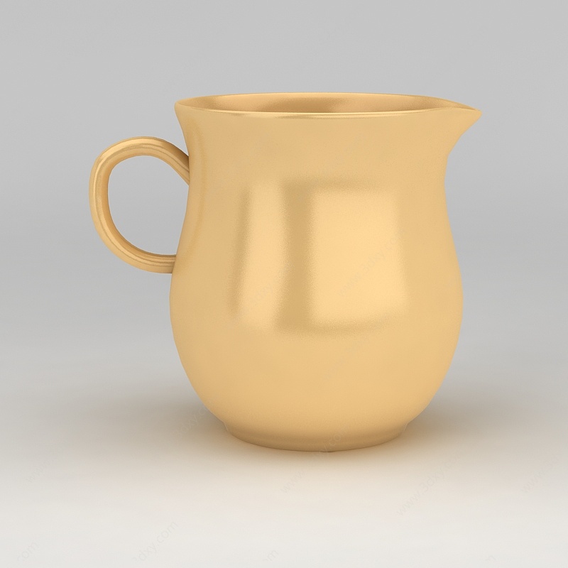 现代陶瓷杯子3D模型