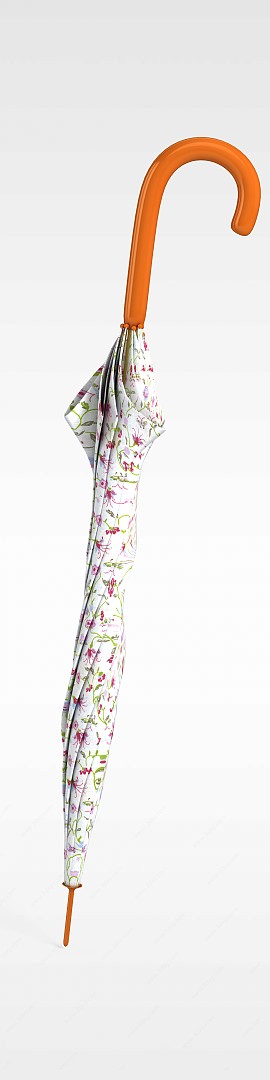 时尚印花雨伞3D模型