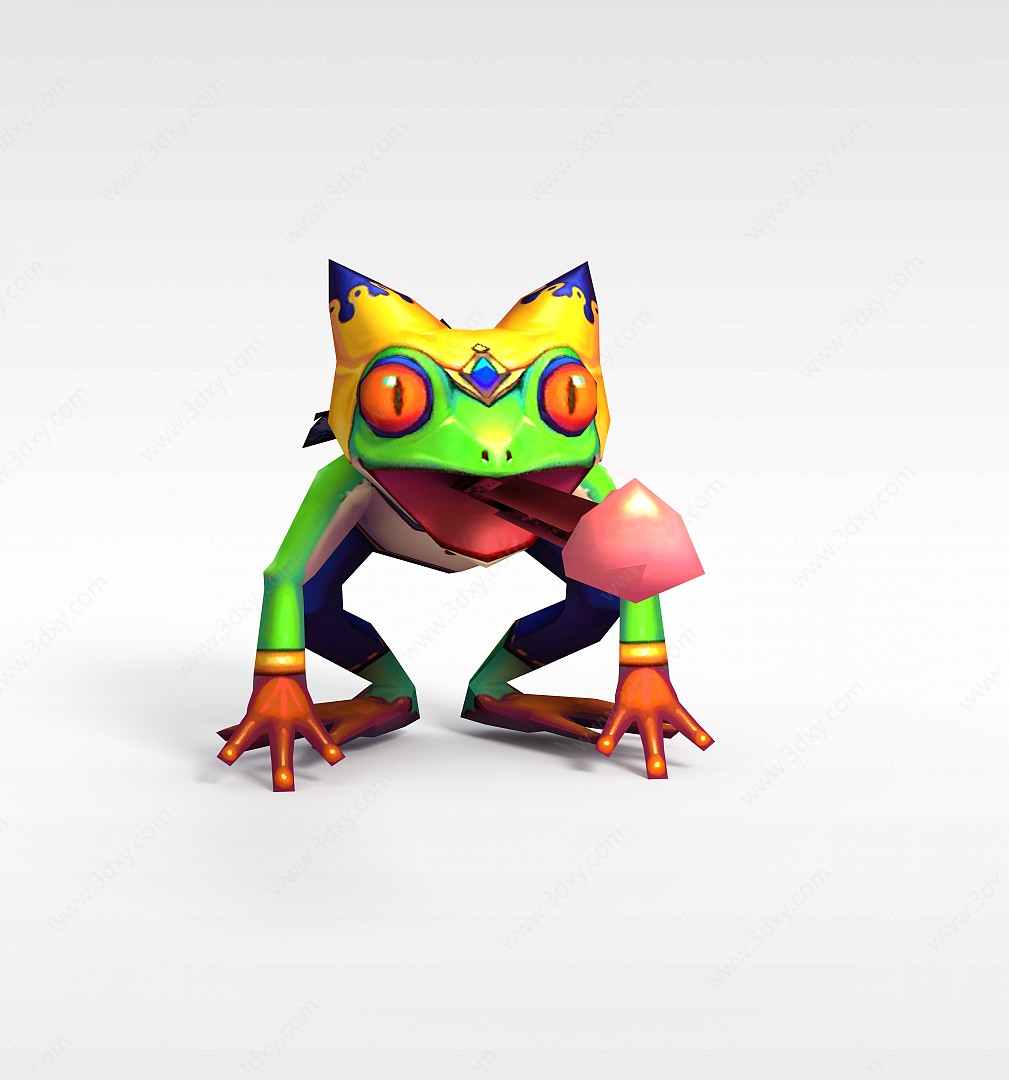 手游角色怪物青蛙3D模型