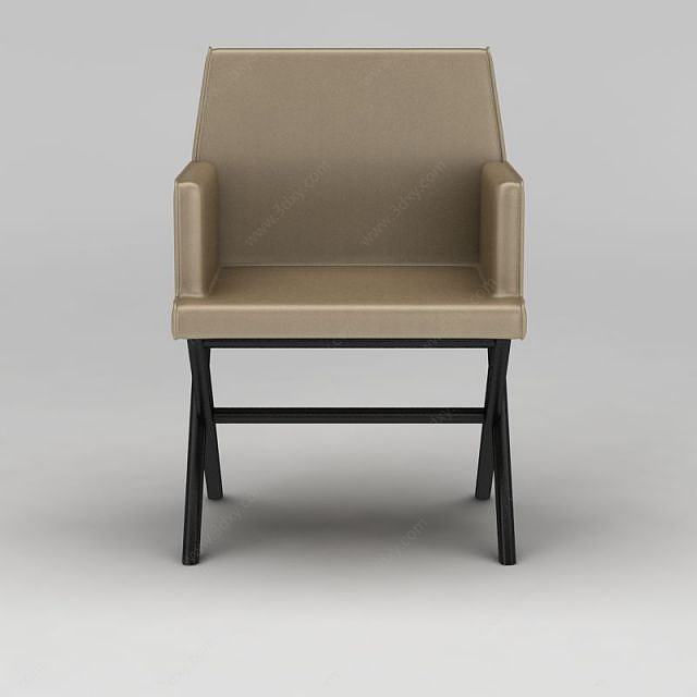 现代休闲扶手椅3D模型