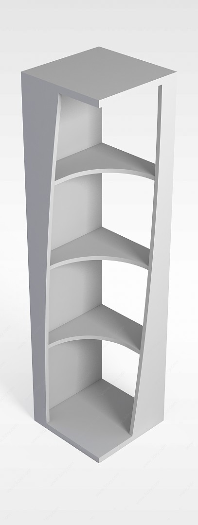 转角置物柜3D模型