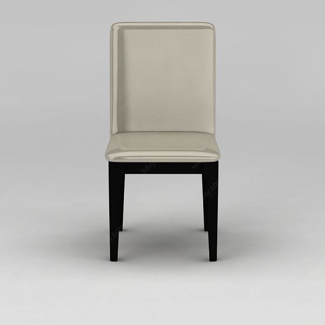简约休闲餐椅3D模型