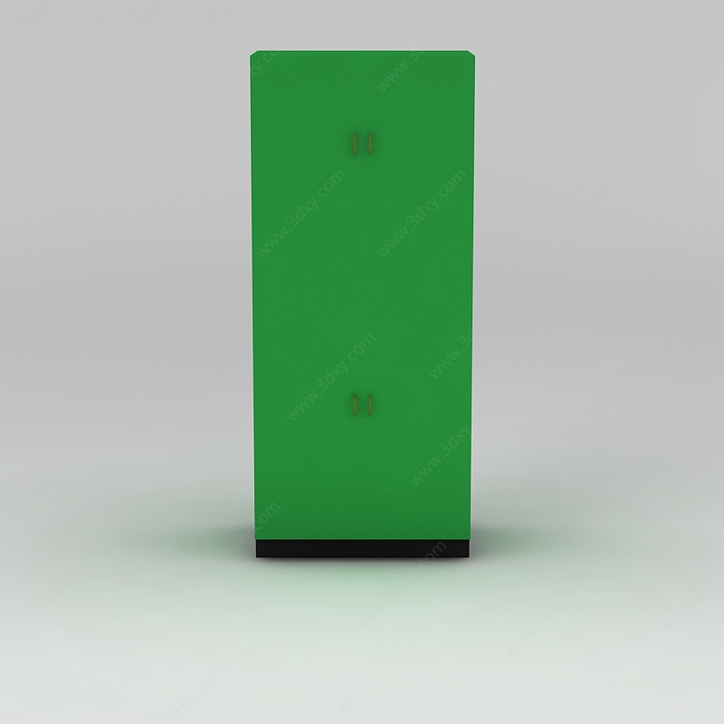 时尚绿色衣柜衣橱3D模型