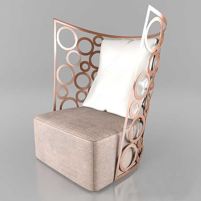 现代时尚单人沙发3D模型