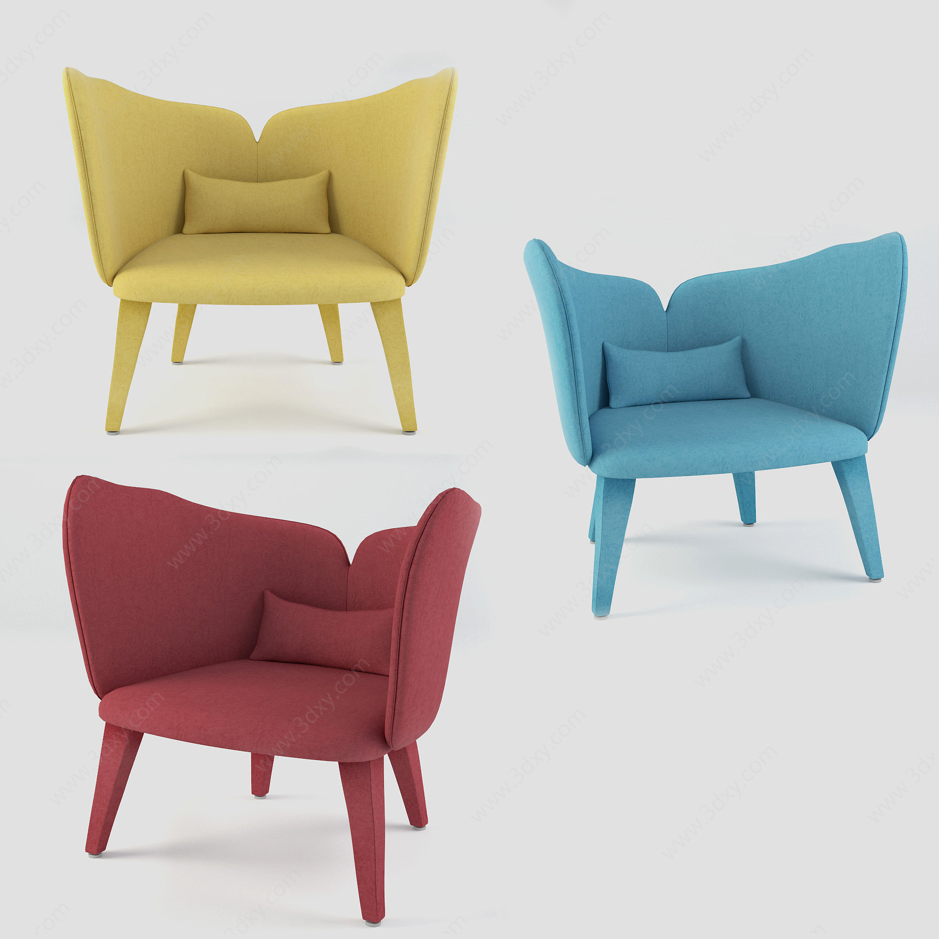 时尚休闲椅子3D模型