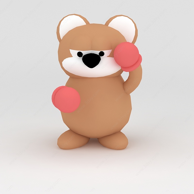 玩偶儿童玩具可爱小熊3D模型