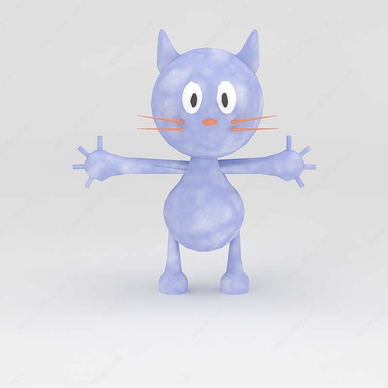 玩偶儿童玩具小猫3D模型