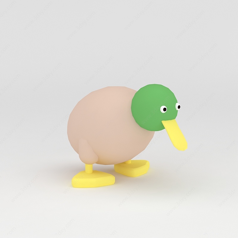玩偶儿童玩具小鸭3D模型