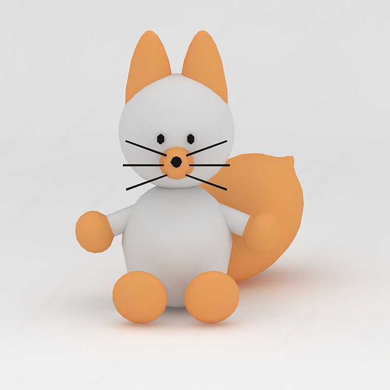 玩偶儿童玩具松鼠3D模型