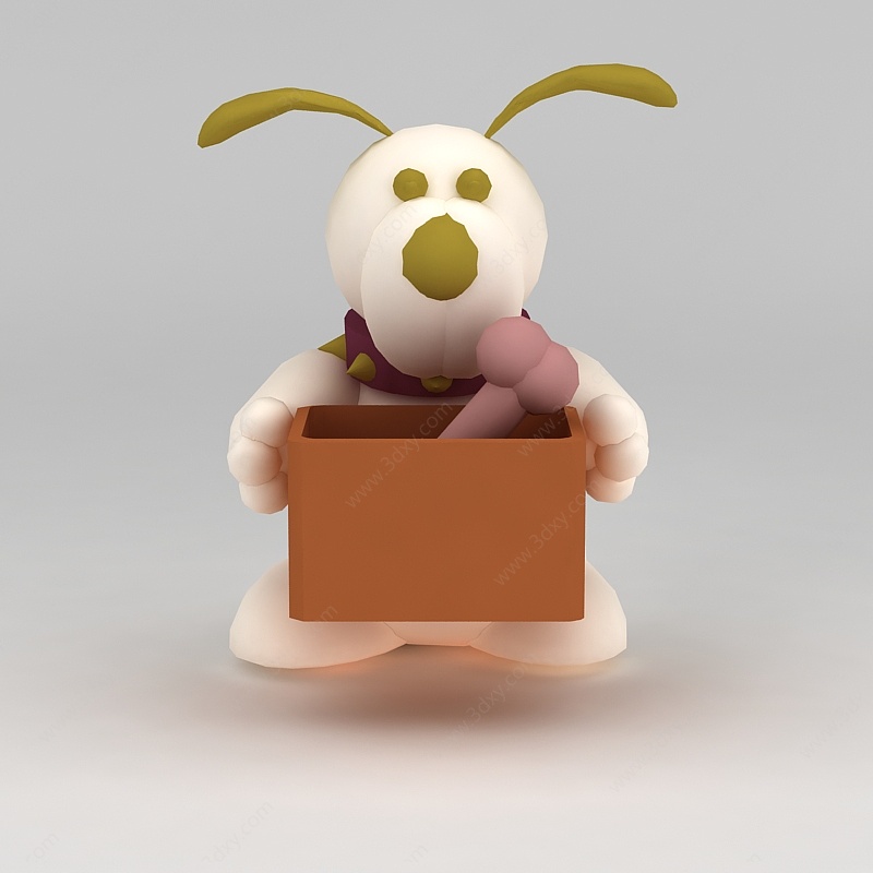 儿童玩具玩偶小兔子3D模型
