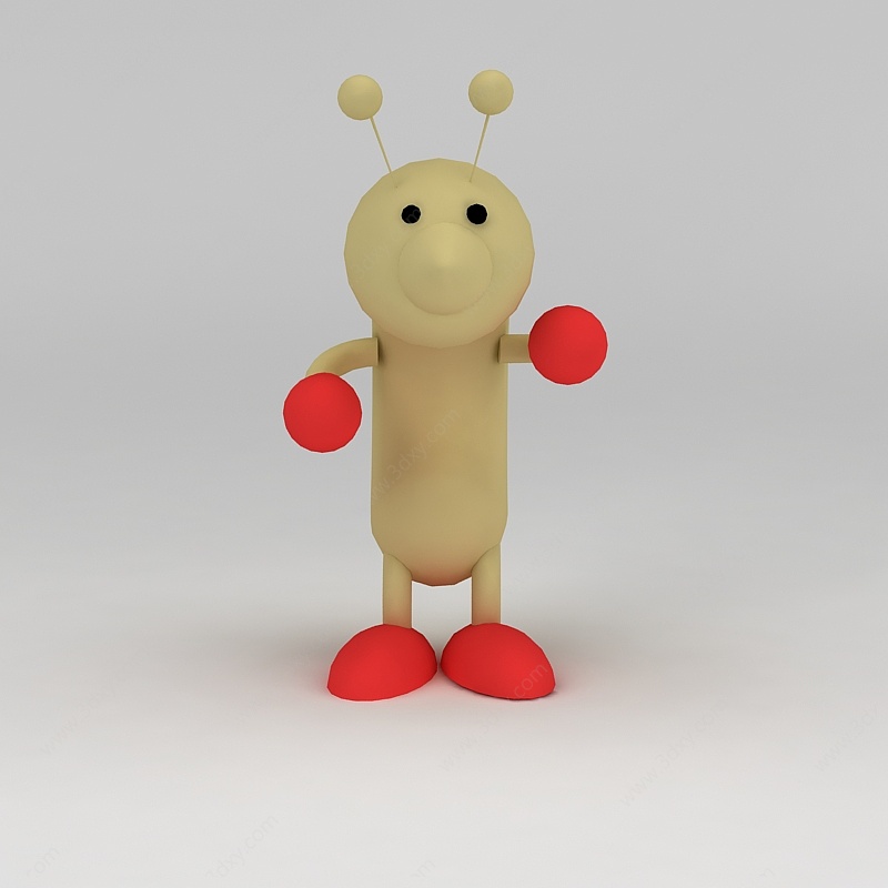 儿童玩具玩偶蚂蚁3D模型