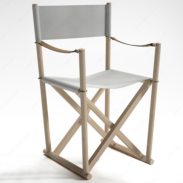 简约实木休闲折叠椅椅3D模型