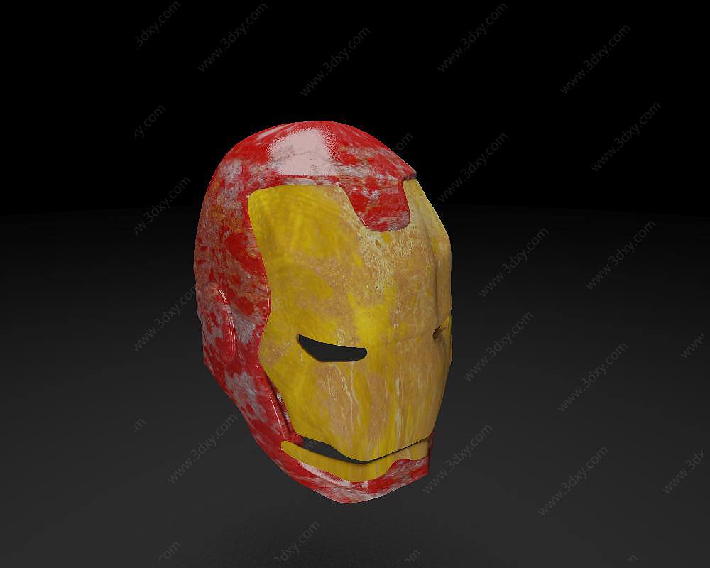 钢铁侠头盔面具3D模型