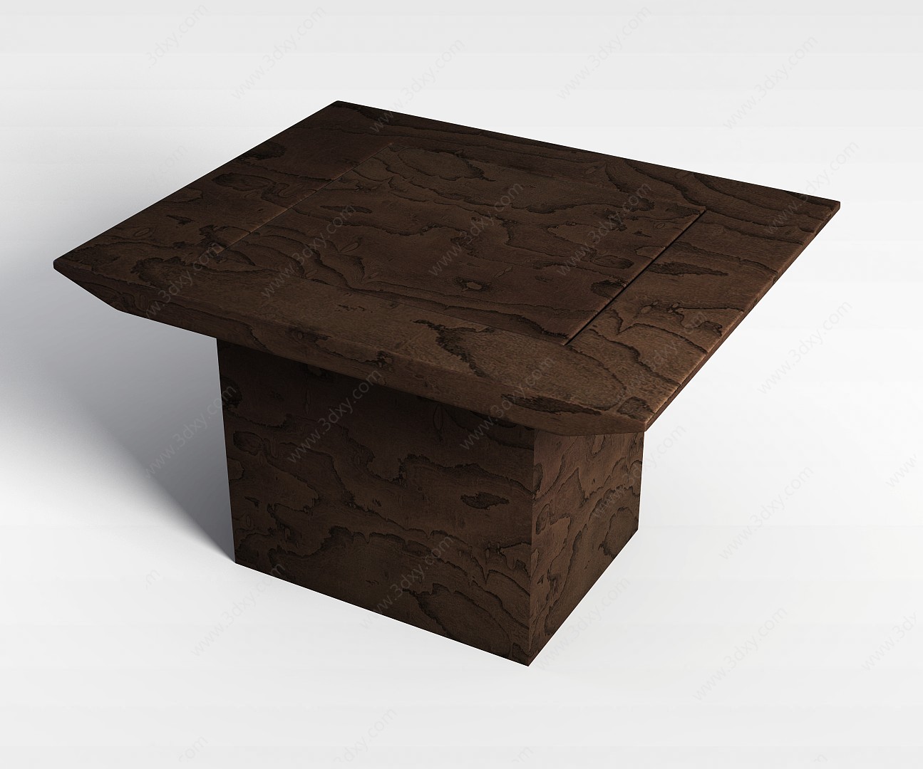 中式家具实木餐桌3D模型
