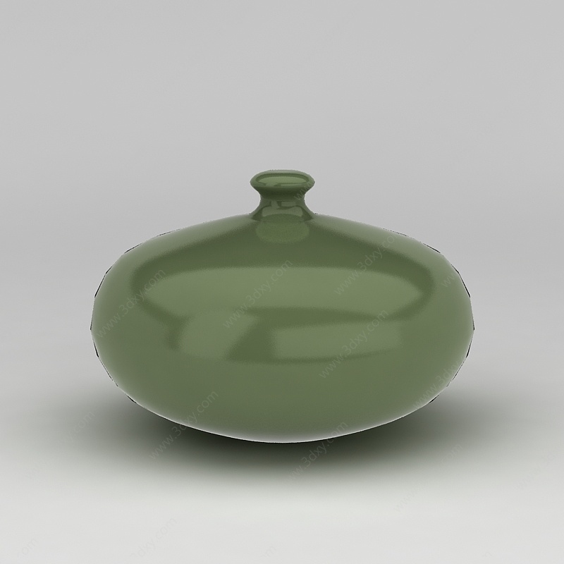 绿色陶瓷摆件3D模型