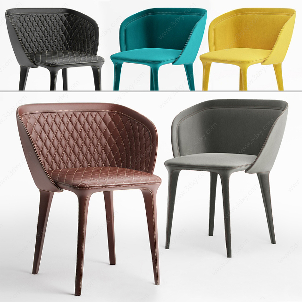 北欧风格时尚椅子3D模型