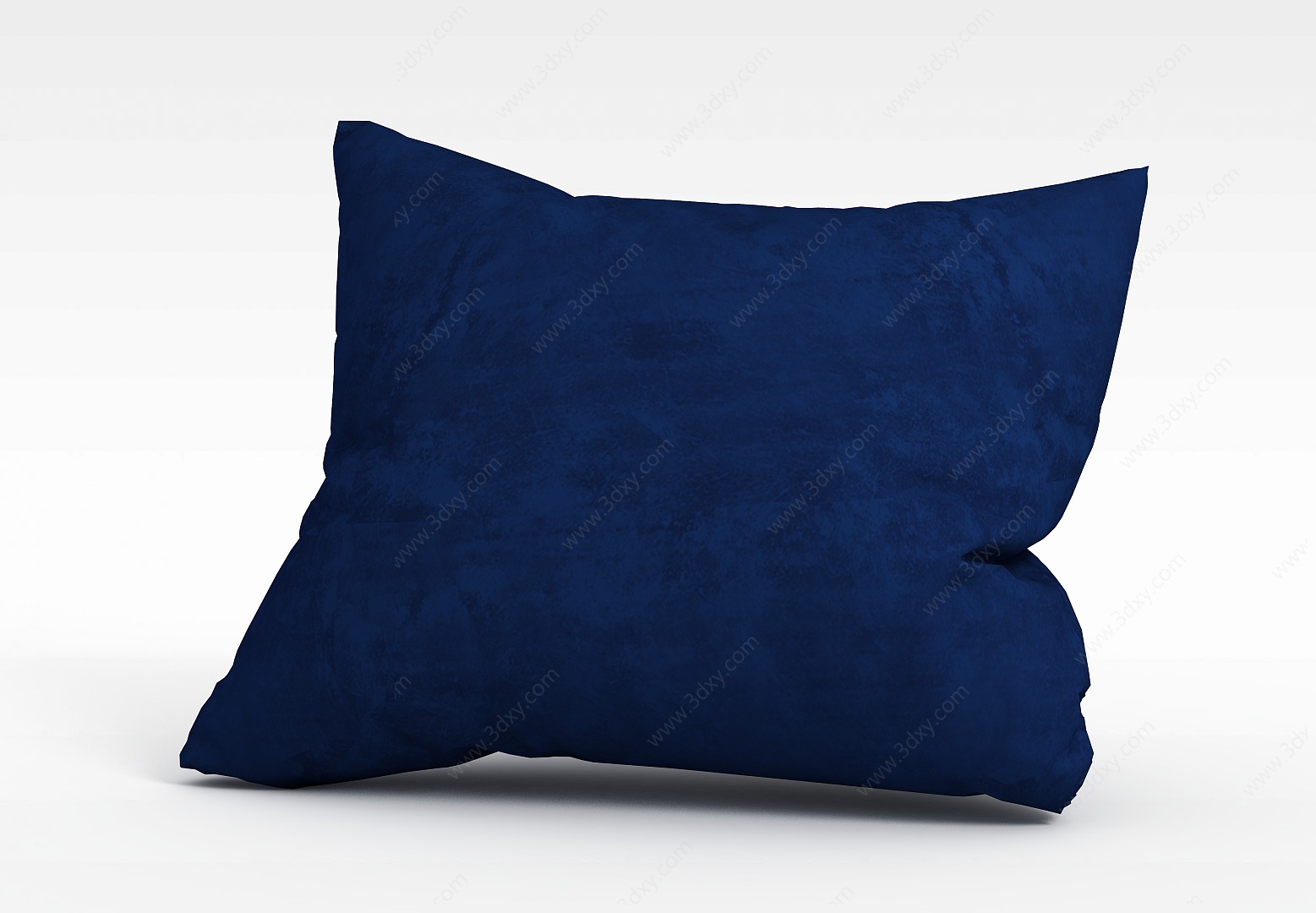 蓝色布艺沙发靠枕3D模型