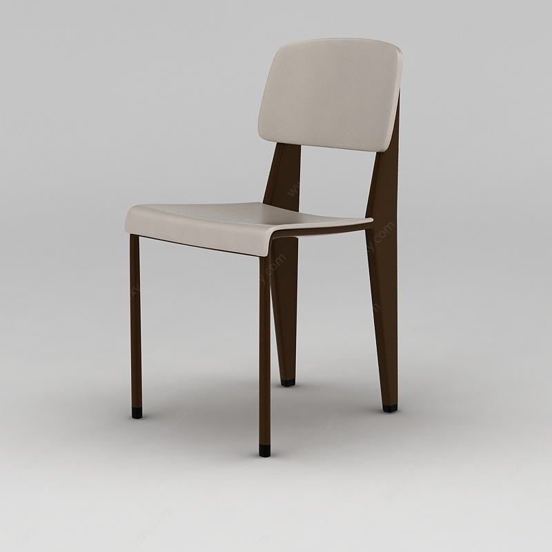 北欧时尚简约餐椅3D模型