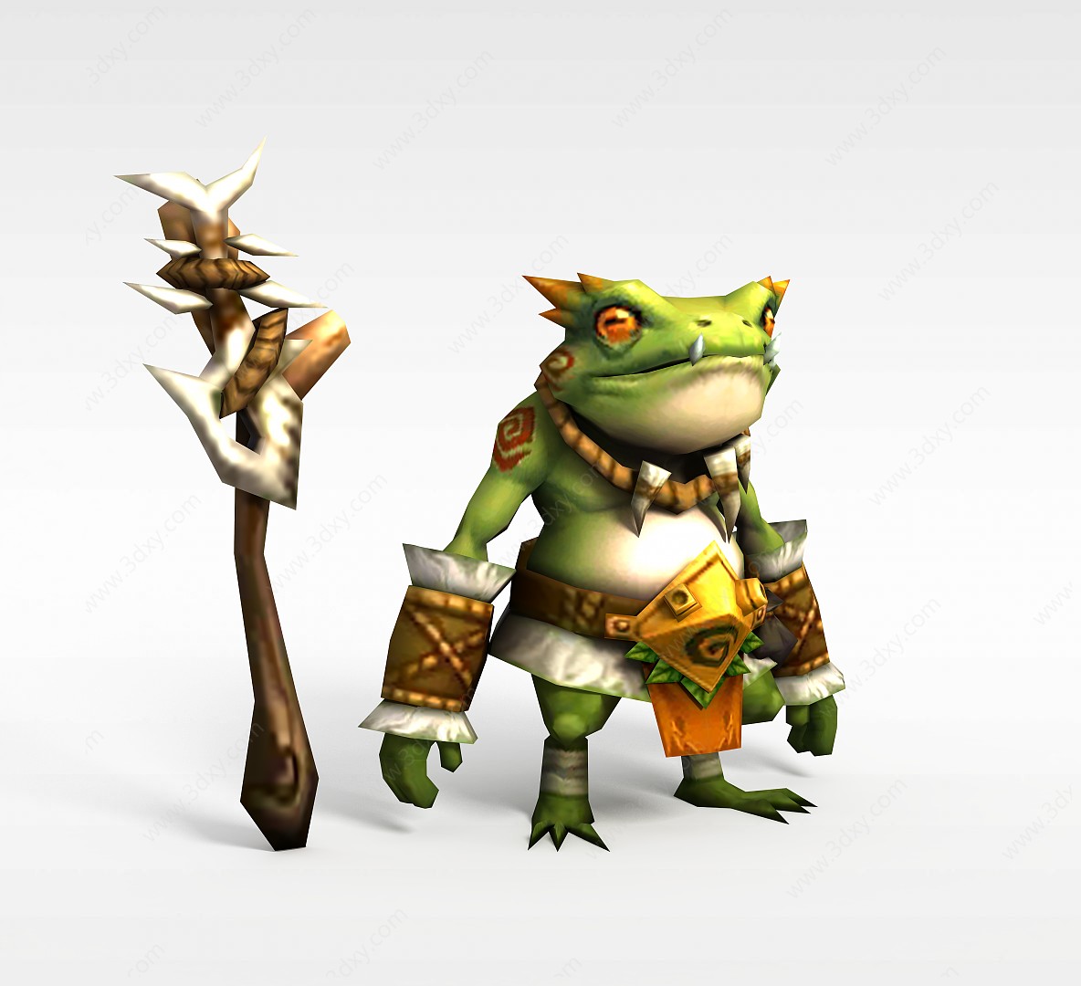 召唤师联盟游戏角色青蛙3D模型