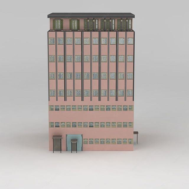 精品室外建筑高楼3D模型