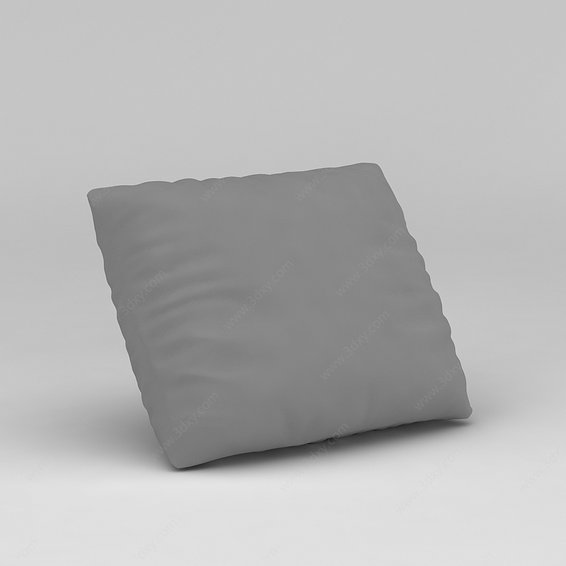 灰色沙发靠枕3D模型