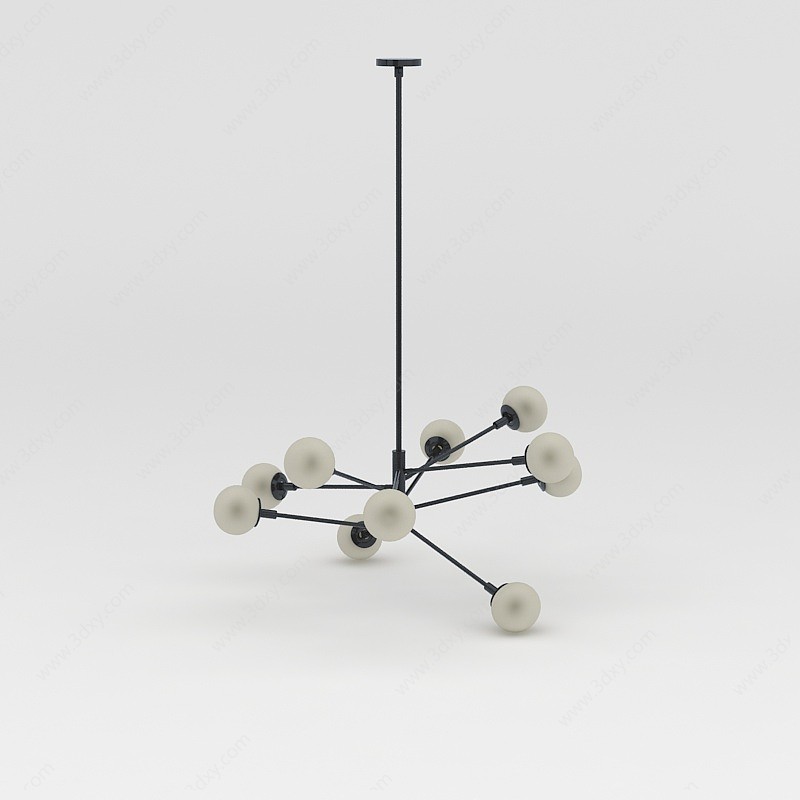 北欧时尚室内吊灯3D模型
