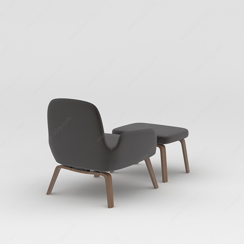 北欧休闲懒人沙发椅3D模型