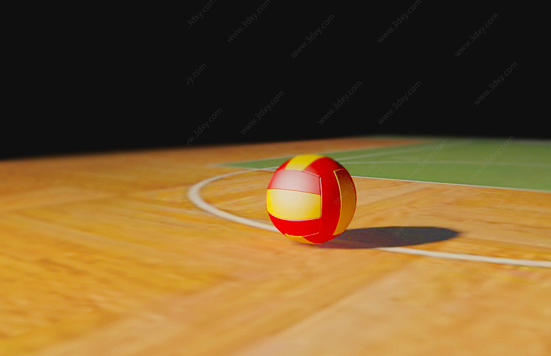 排球3D模型