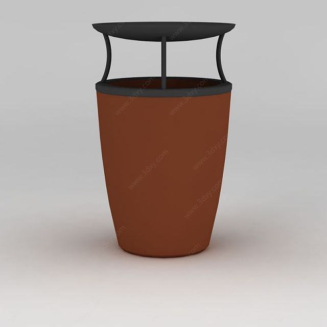 商场垃圾桶3D模型