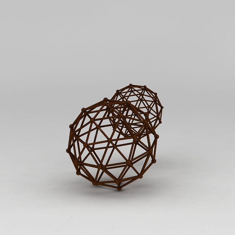 现代工艺编织球3D模型