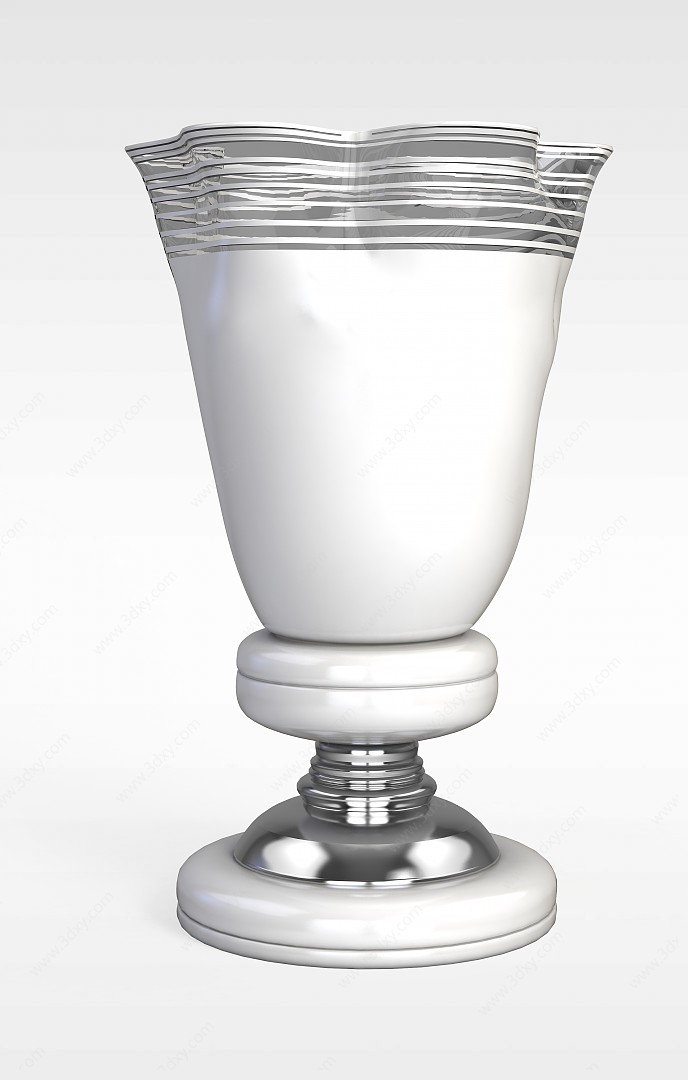 红酒杯工艺品3D模型
