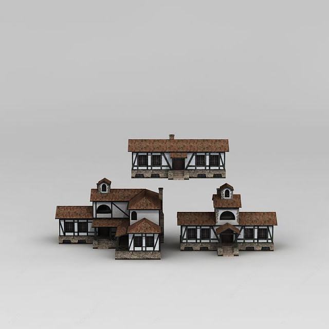 特色别墅小屋3D模型
