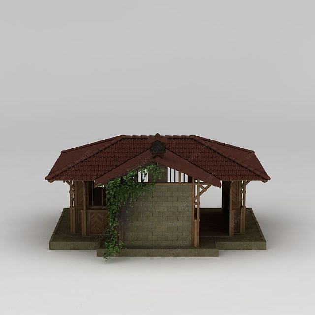 单层木屋3D模型