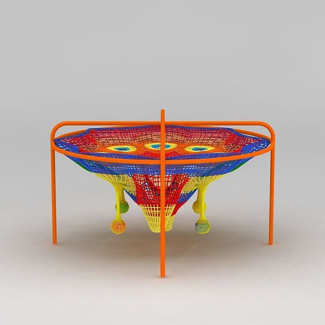 儿童游乐玩具彩虹网3D模型