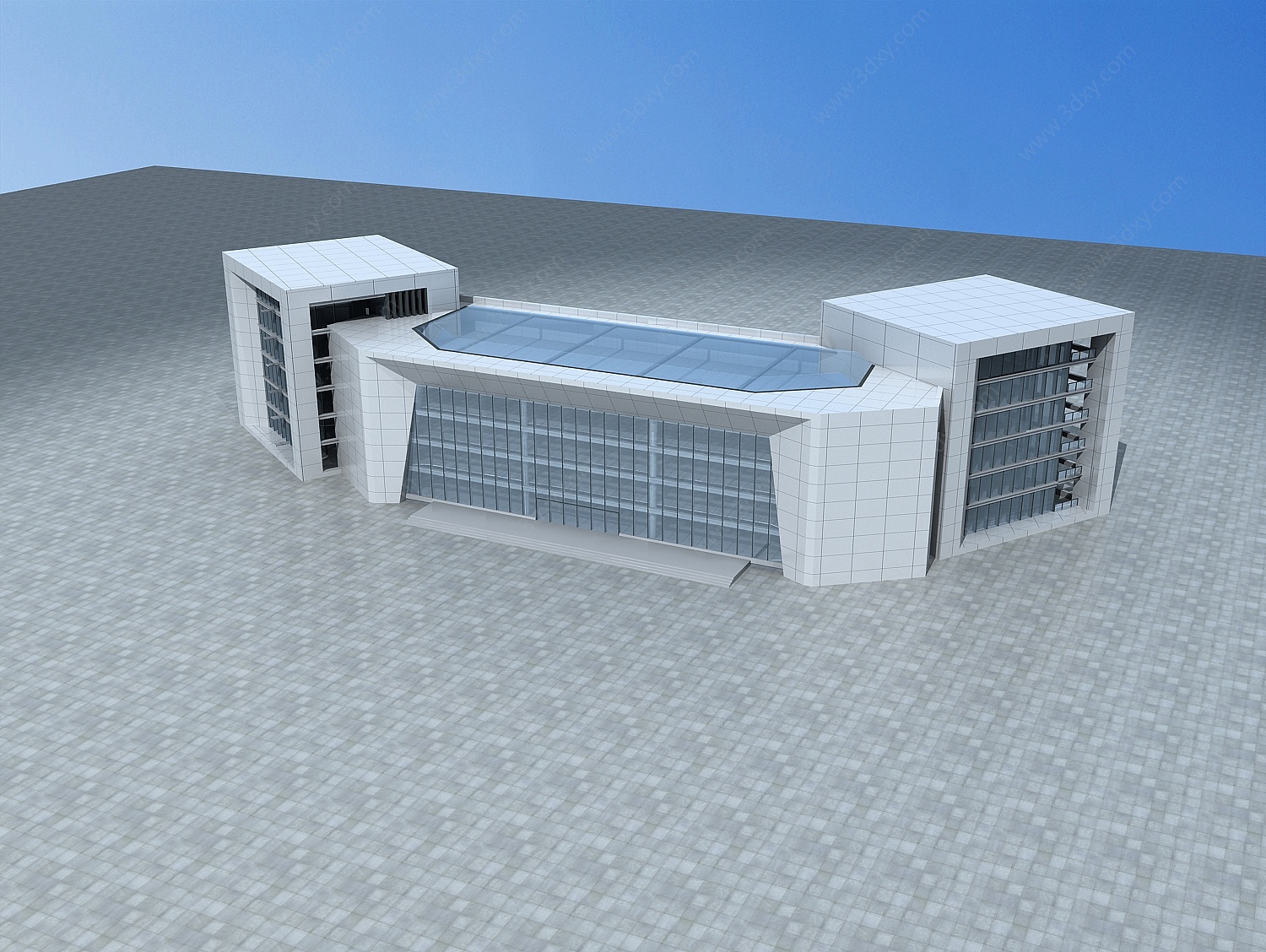 现代办公大楼3D模型