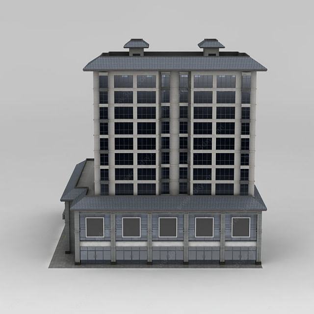 商业住宅楼3D模型