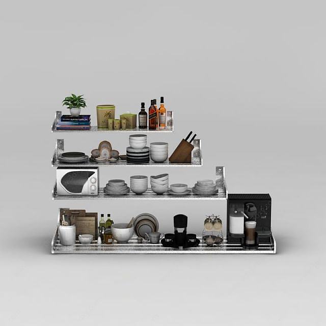 厨房架子3D模型
