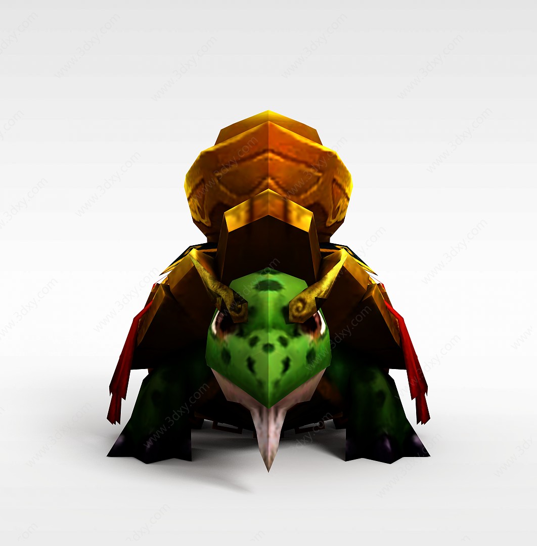花千骨游戏黄金龟3D模型